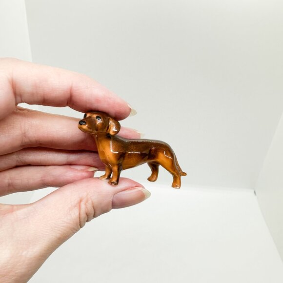 Vintage Hagen Renaker Mini Dachshund Dog Puppy Pet - Picture 3 of 10